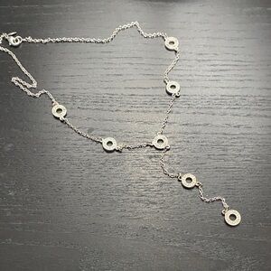 Elegant Silver Necklace with Circular Accents